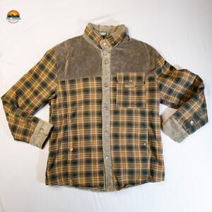 Fashion Military Supplies Series Multicolor Plaid Shacket Chore Men's Size 50